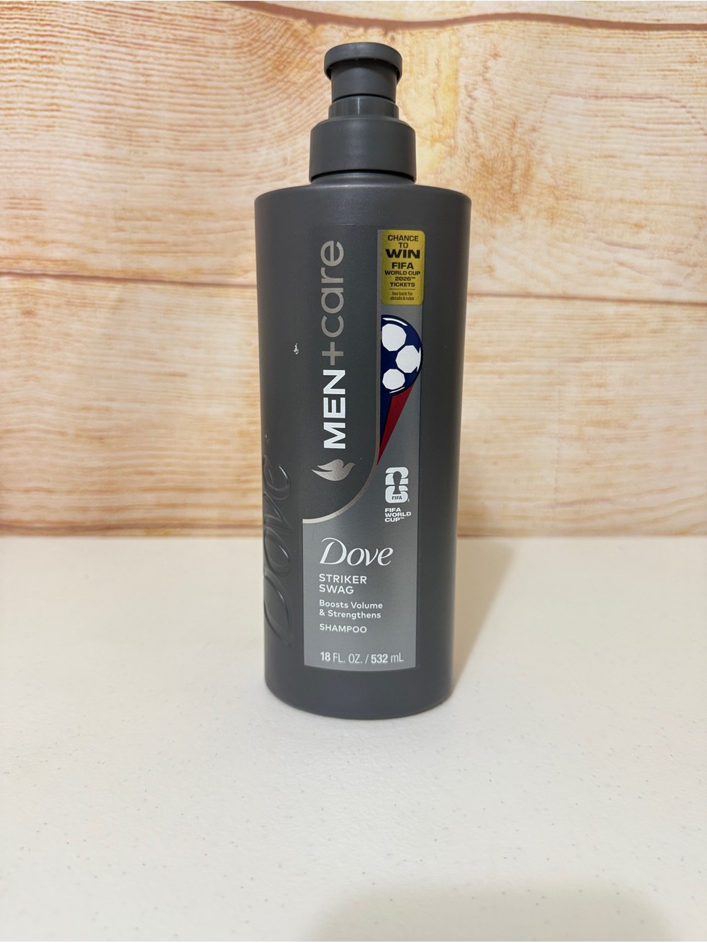 Dove Men+Care STRIKER SWAG Shampoo Boosts Volume & Strength Hair
